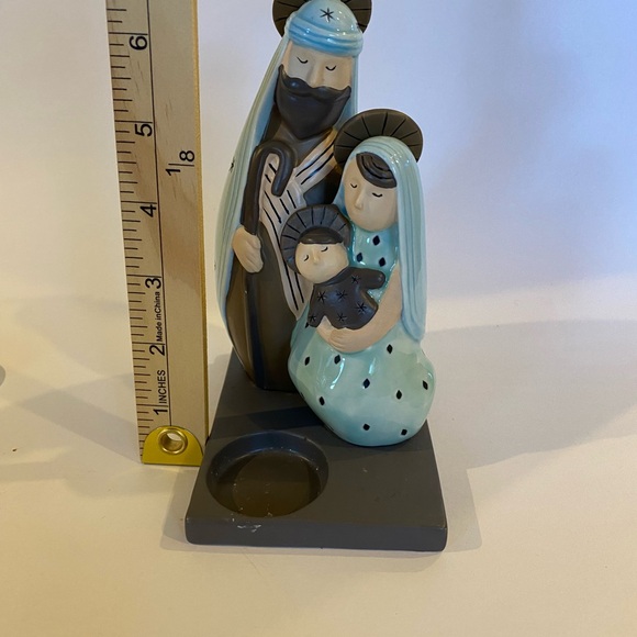 PartyLite Nativity Holy Family Modern Retired Tealight Holder - Picture 5 of 6